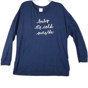 Secret Treasures ‘Baby it’s cold outside’ pajama top.